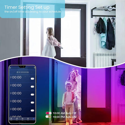 50 FT LED Strip Lights – Bluetooth Color-Changing Lights with Music Sync, Phone & IR Remote Control for Bedroom