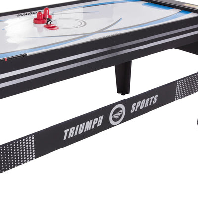 72" 4-in-1 Swivel Game Table with Air Hockey, Table Tennis, Pool, and Launch Football