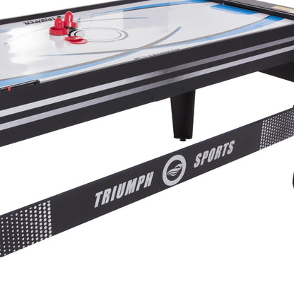 72" 4-in-1 Swivel Game Table with Air Hockey, Table Tennis, Pool, and Launch Football