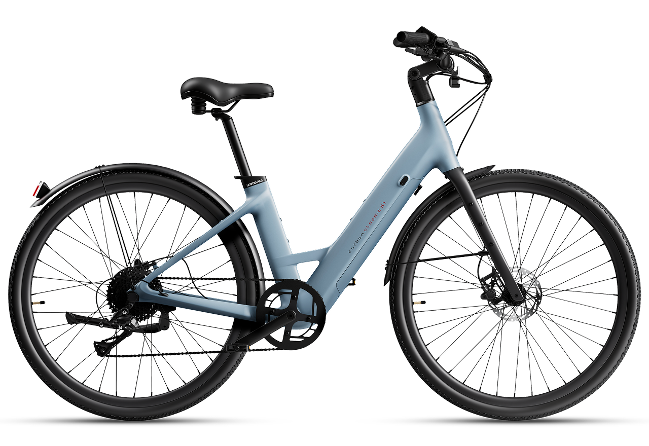 Urtopia Carbon Classic Step-Thru E-Bike - Glacier Blue