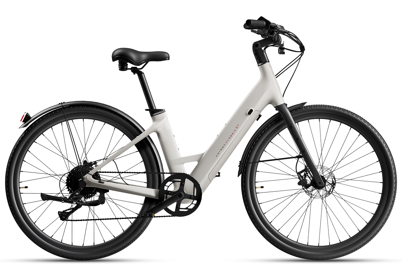Urtopia Carbon Classic Step-Thru E-Bike - Matte Black