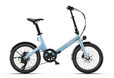Urtopia Carbon Fold Step-Thru E-Bike - Glacier Blue