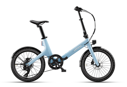 Urtopia Carbon Fold Step-Thru E-Bike - Glacier Blue