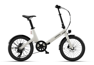 Urtopia Carbon Fold Step-Thru E-Bike - Creme