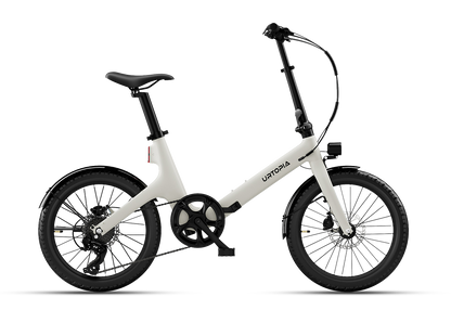 Urtopia Carbon Fold Step-Thru E-Bike - Creme