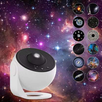 Galaxy Starry Sky Projector with 360° Rotation - Perfect Night Light for Kids, Valentine's Day, or Wedding Decor