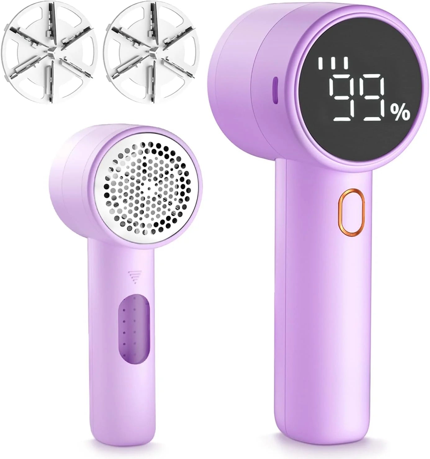 Rechargeable Fabric Shaver - 3-Speed Lint Remover with LED Display & 6-Blade Design for Clothes, Furniture, Sweaters, and Blankets
