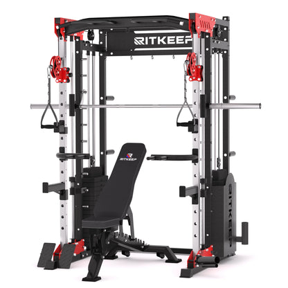 PMAX 5600 Home Gym Smith Machine with Integrated Weight System