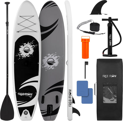 Inflatable Stand-Up Paddle Board - Wide, Stable Design with Non-Slip EVA Deck Pad & Premium Accessories for All Skill Levels