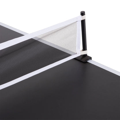 72" 4-in-1 Swivel Game Table with Air Hockey, Table Tennis, Pool, and Launch Football