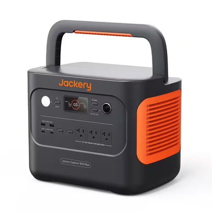 2000W Solar Generator 1000+ with Expandable LiFePO4 Battery, Push-Button Start & Dual 100W Solar Panels
