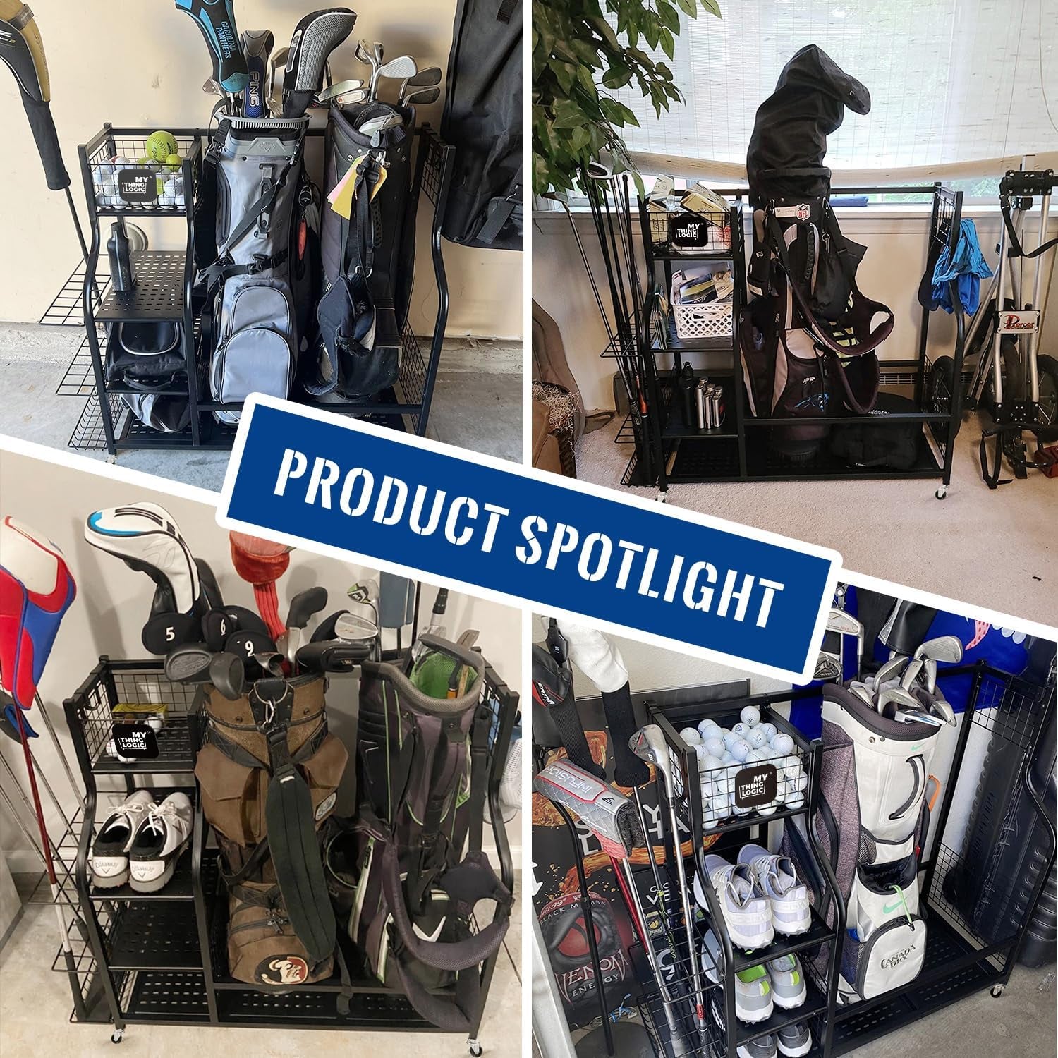 Ultimate Golf Storage Rack – Organize Bags, Clubs & Equipment with Ease