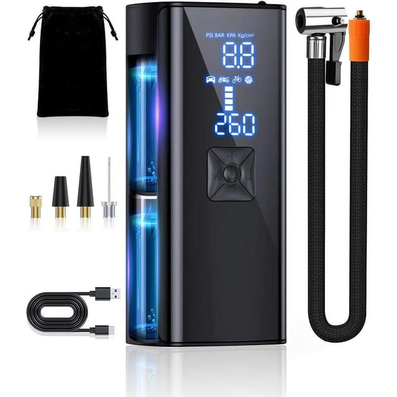 150PSI Portable Tire Inflator with 25000mAh Battery for Car Tires