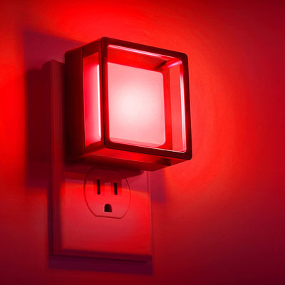 Red LED Night Lights [2 Pack] with Dusk-to-Dawn Sensor