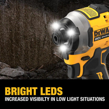 ATOMIC 20V MAX Brushless Impact Driver Kit with 5Ah Battery, Charger & Bag