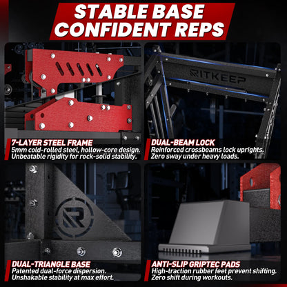 PMAX 5600 Home Gym Smith Machine with Integrated Weight System