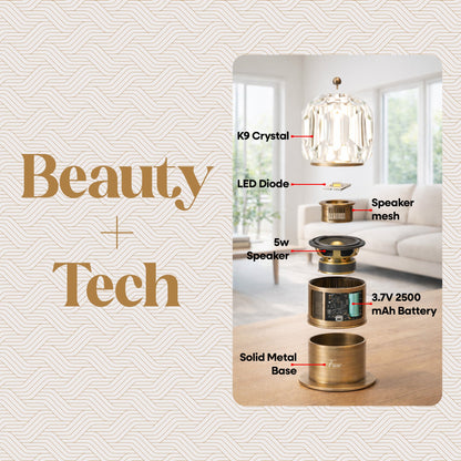 Fuse Soluna Crystal Bluetooth Speaker Lamp - image 6
