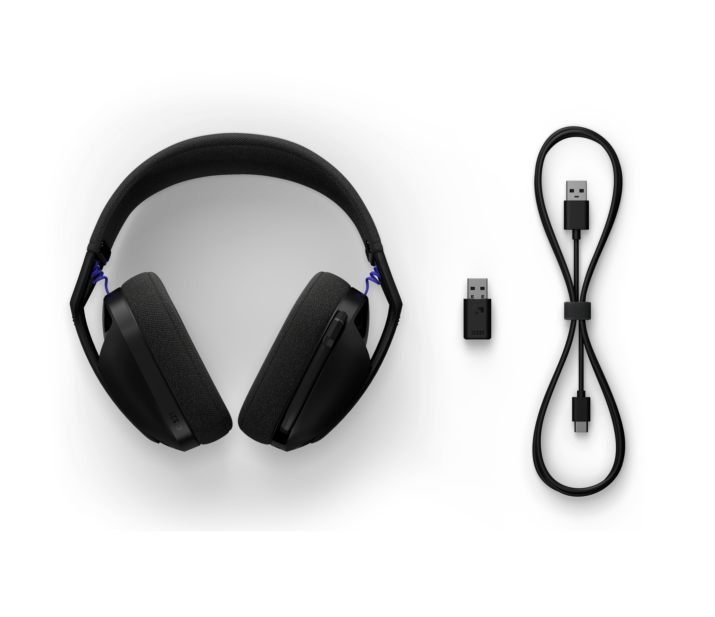 Logitech G321 LIGHTSPEED Wireless Headset (Black) - view 3