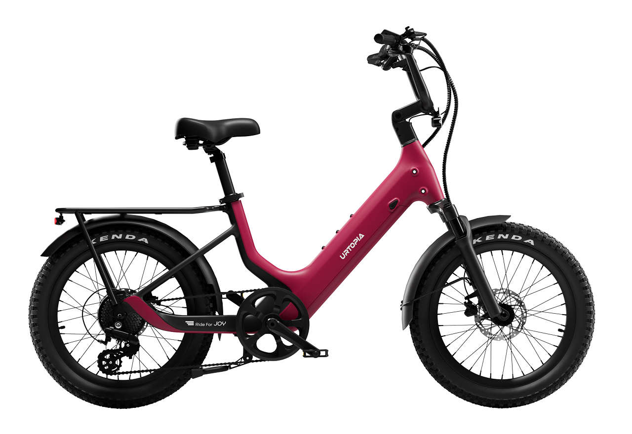 Urtopia Carbon Joy E-Bike - Rose Red