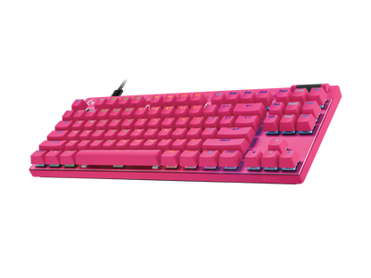 Logitech PRO X TKL RAPID - Magenta - LINEAR - US - view 3