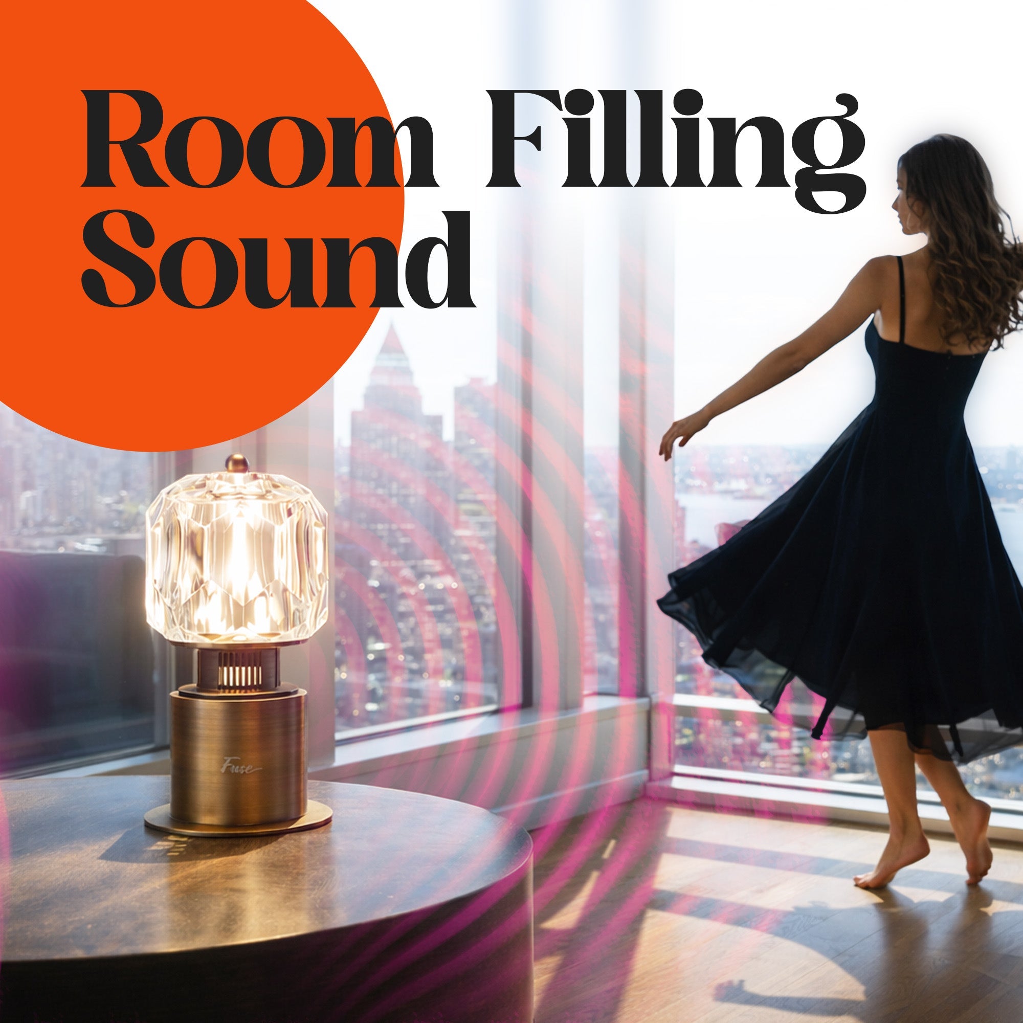 Fuse Soluna Crystal Bluetooth Speaker Lamp - image 2
