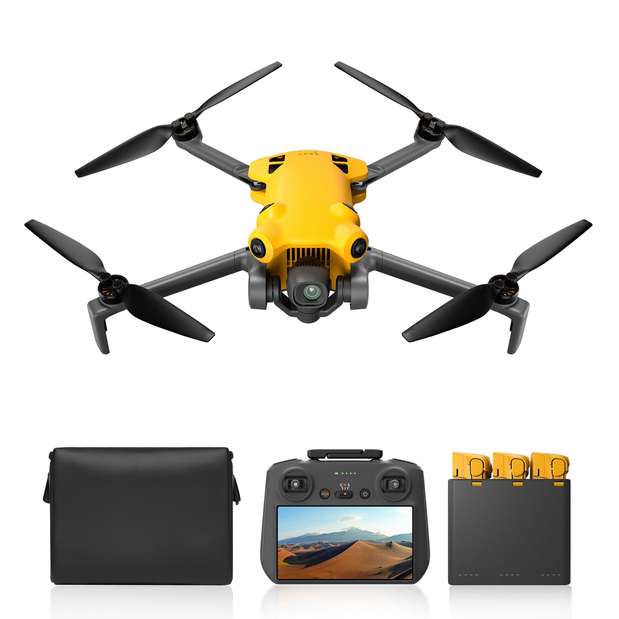 Skyrover X1 Combo with Screen Controller and 3 Batteries (Yellow)